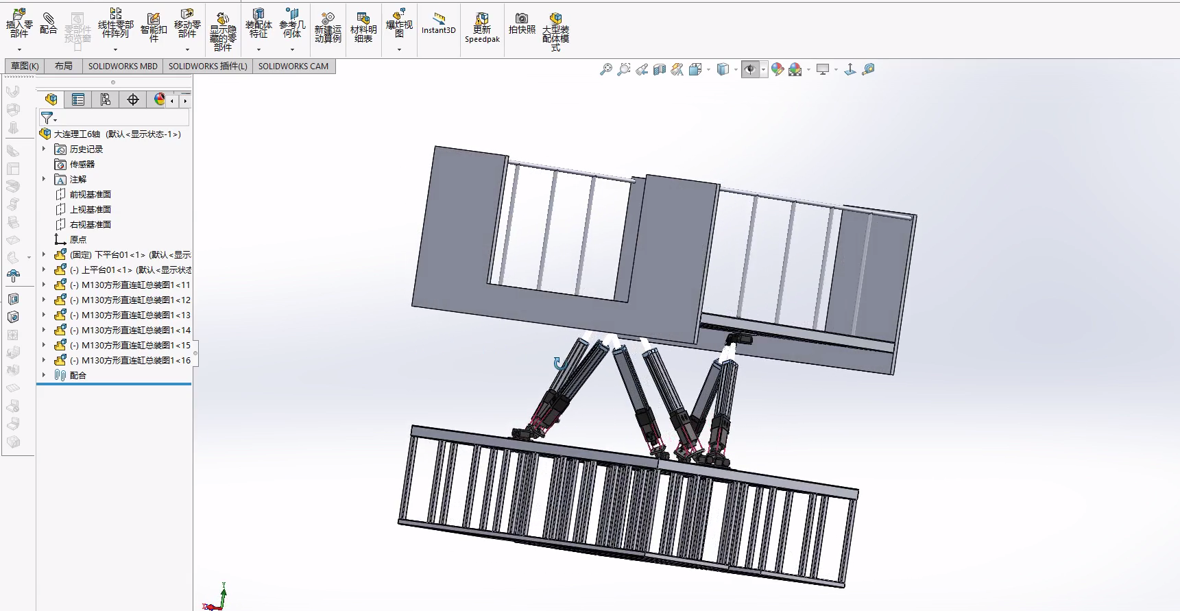 Briefly describe the overall process of 6dof motion platform production